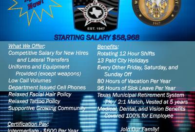 City of Waller Police Department Flyer